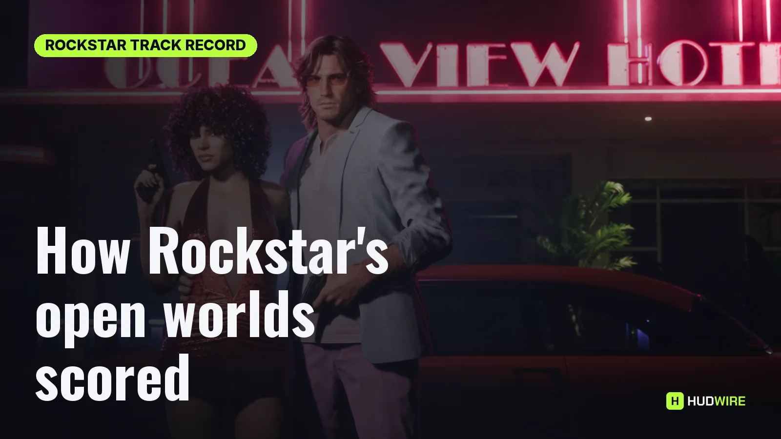 Rockstar open-world games review scores, Vice City artwork from Rockstar Games